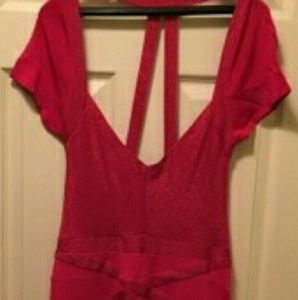 Bebe form fitted glitter dress